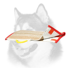 Bite sleeve cover for training Siberian Husky with safety