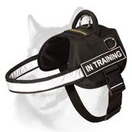 Reflective Stripe Nylon Harness for Siberian Husky  Reflective Stripe Nylon Harness for Siberian Husky